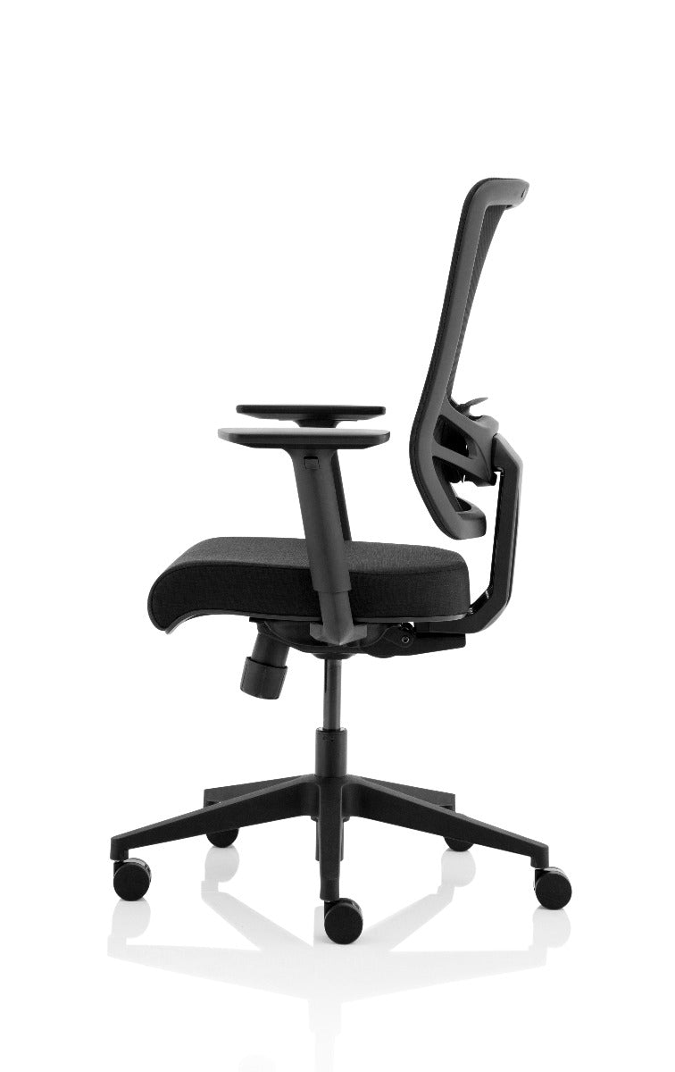 Dynamic Ergo Twist Black Fabric Seat and Mesh Back Office Chair